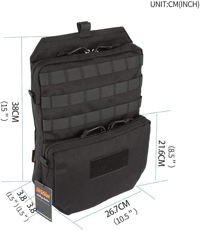 EXCELLENT ELITE SPANKER Tactical MOLLE Hydration Pack for 3L Hydration Water Bladder Molle Vest Accessory