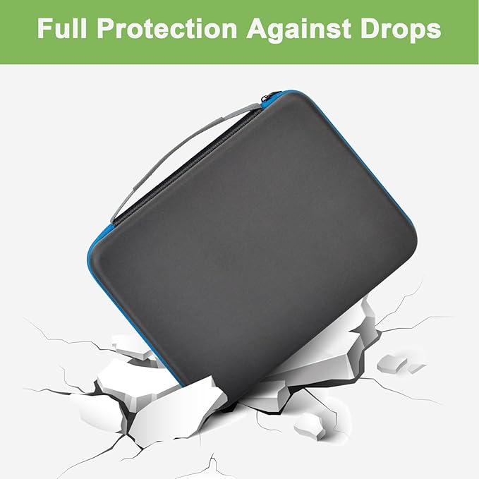 Battery Organizer Storage Holder Case Box with Tester Checker BT-168. Holds 136+ Batteries AA AAA C D Cell 9V 3V Lithium (Blue)