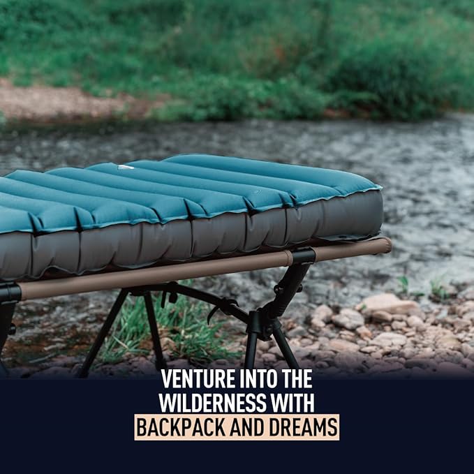 ZOOOBELIVES 3D Wrapping Inflatable Camping Sleeping Pad with Built-in Pump, Extra Thick and Wide, Ultimate Comfortable Compact Camp Air Mat for Tent, Car Traveling and Backpacking - Airlive2000X