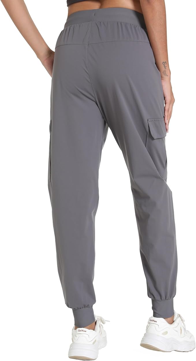 Women's Lightweight Cargo Pants with Pockets Stretchy Quick Dry Hiking Pants for Travel Casual Outdoor