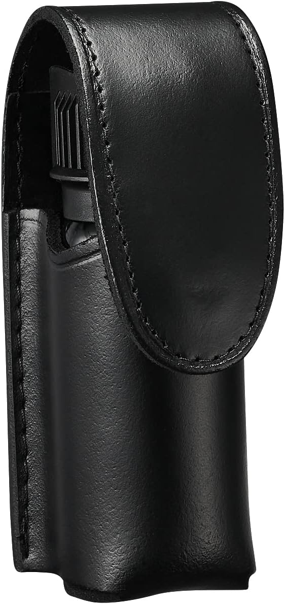 Mace Pepper Spray Holder Black Belt Pouch, Hidden Snap MK III Small, Fits up to 2oz