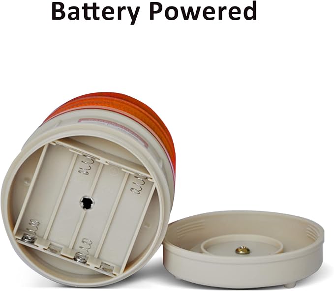 Strobe Beacon Warning Light Battery Flashing Lights with 89dB Alarm Sound LED Red Magnetic Strobe Light for Site, Road Construction Safety Warning