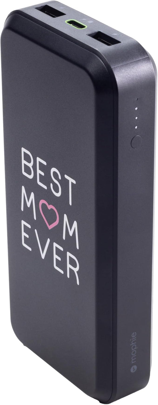 Mophie powerstation prime20 - Ultra-Compact Portable Power Bank with 20,000mAh Internal Battery, 18W USB-C PD Fast Charging, 3-Device Simultaneous Charging, Best Mom