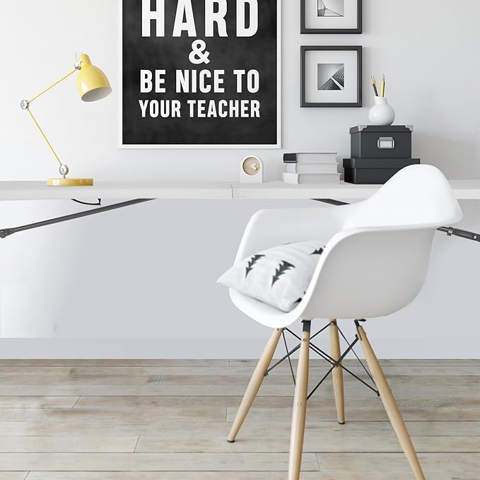 PayLessHere | 8FT Folding Table | Portable Plastic Table with Carry Handle | Waterproof & Foldable Table Design | Steel Frame with Lock | White | for Events, Camping, Indoor & Outdoor Use