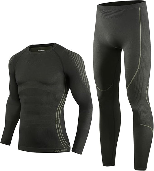 NOOYME Thermal Underwear Long Johns for Men - Long Underwear Base Layer for Cold Weather