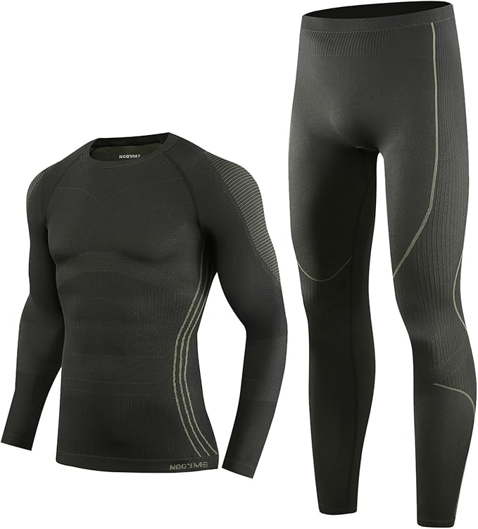 NOOYME Thermal Underwear Long Johns for Men - Long Underwear Base Layer for Cold Weather
