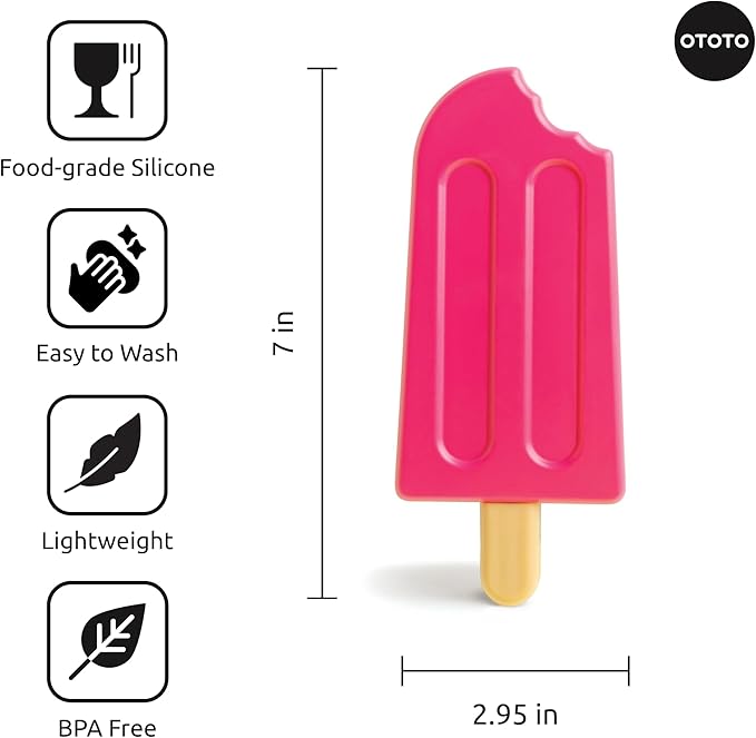 OTOTO New - Ice Pops Popsicle Ice Packs for Lunch Boxes - Funny Gifts, Cute Kitchen Accessories, Cool Kitchen Gadgets, White Elephant Gifts Kitchen Gifts, Reusable Ice Packs for Cooler Cold Packs