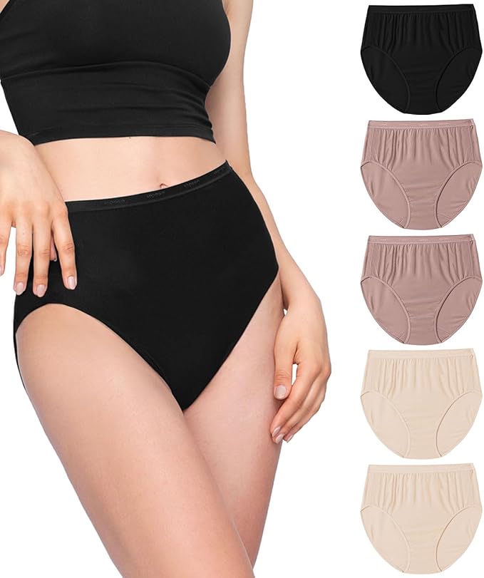 LAPASA Women's Quick Dry Travel Underwear Mesh Hiking Bikinis Activewear Stay Fresh Panties 5 Pack Terraversal L84