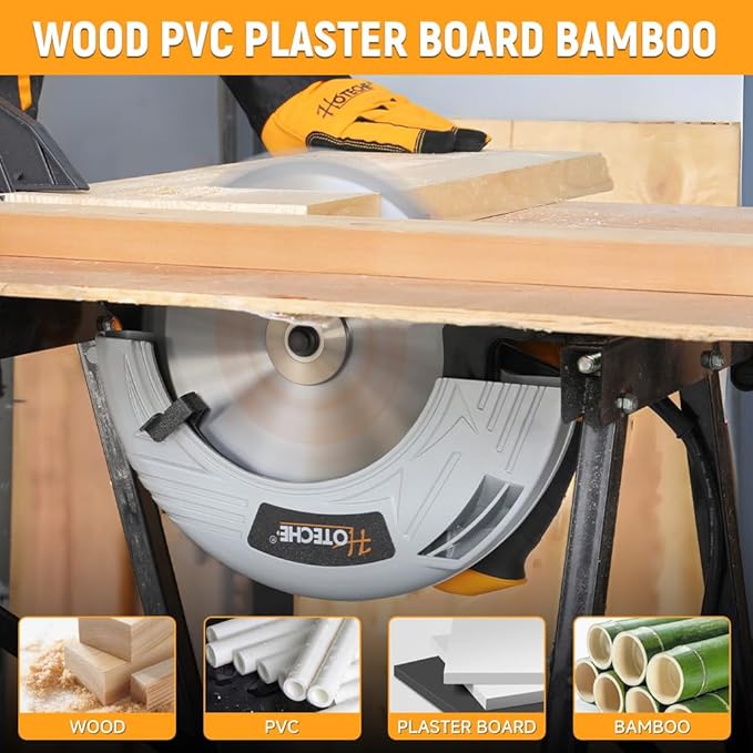 Hoteche 9-Inch Circular Saw 3-HP Heavy Duty Portable Table Saw with Saw Blade for Desktop Use