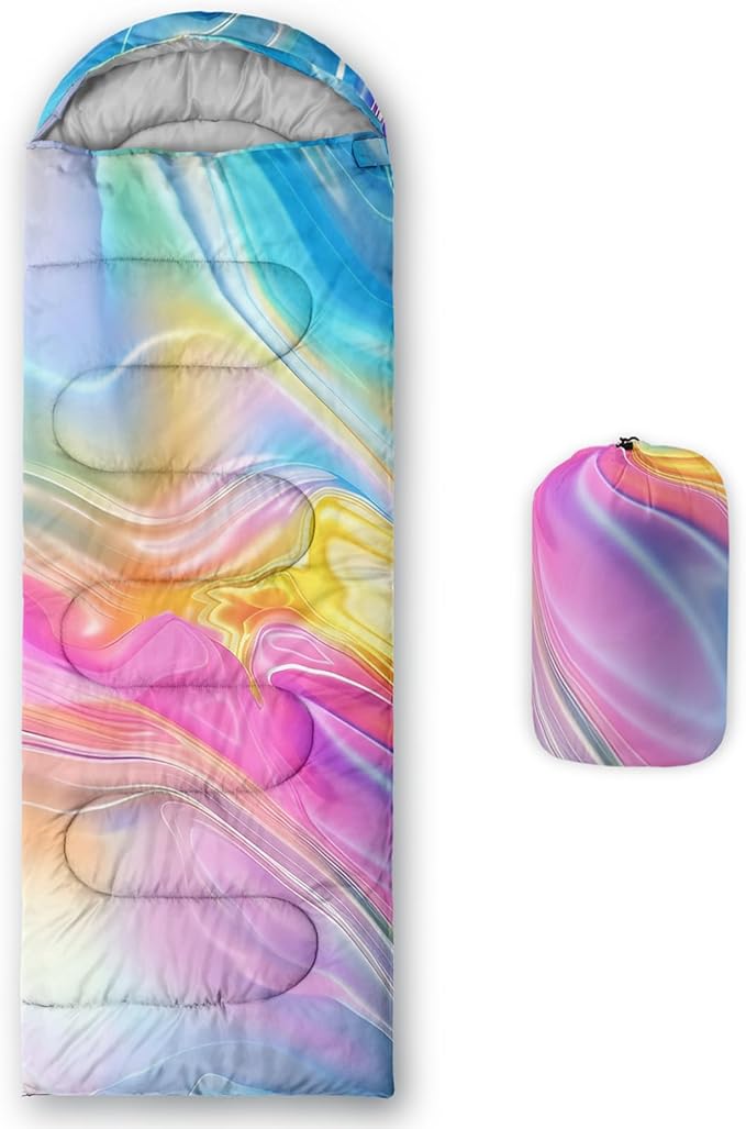 Print sleeping bag,sleeping bags,Outdoor Camping Sleeping Bag，Suitable For Children Boys And Girls Portable,Waterproof,Compact And Lightweight,Great For Outdoor Camping,Backpacking And Hiking