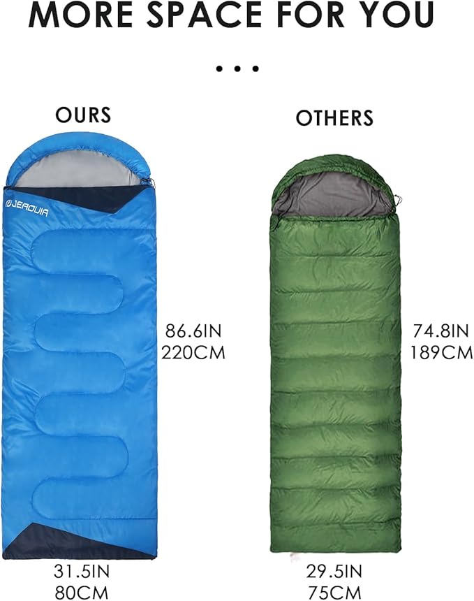 Sleeping Bags for Adults Backpacking Lightweight Waterproof- Cold Weather Sleeping Bag for Girls Boys Mens for Warm Camping Hiking Outdoor Travel Hunting with Compression Bags