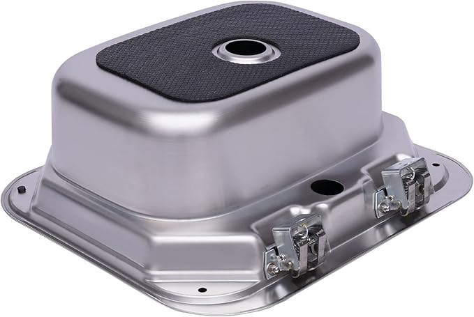 17-Inch Undermount RV Bar Kitchen Sink Workstation Single Bowl Stainless Steel Hand Wash Basin Drop In Sink with Folde Lid Cover Accessories and for RV Bar Cafe Boat Kitchen Camper Van Outdoor BBQ