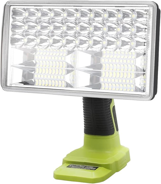 Choerinton Work Light Compatible with Ryobi 18V Battery,3300LM Led Work Light Rechargeable Jobsite Light Multifunction Flashlight,USB Port,for Car Repair Hiking Camp Garage