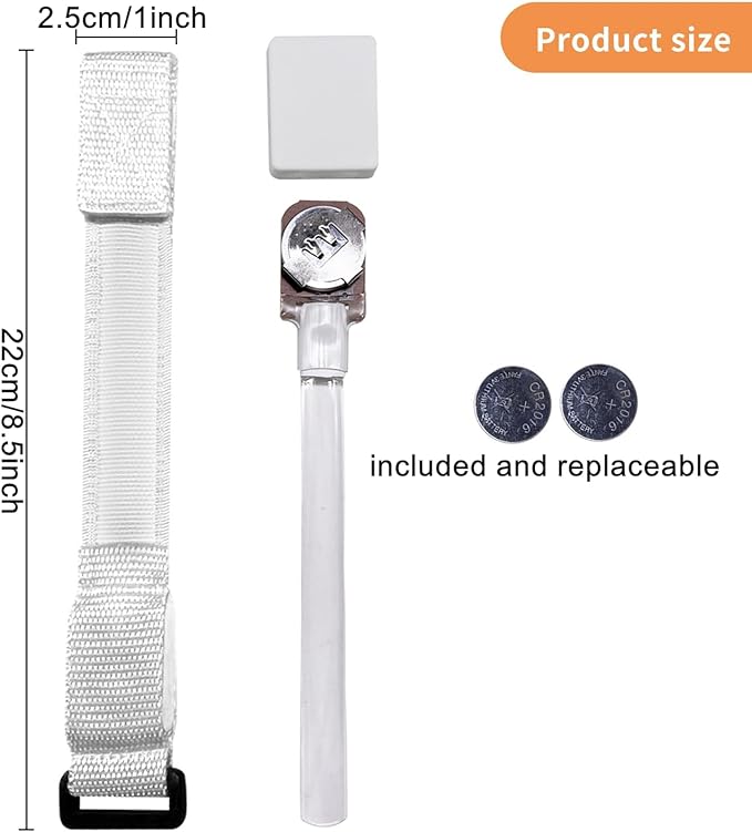 8 Pack LED Bracelets Light Up Wristbands,Glow Flashing Wristbands Glow in The Dark Party Supplies for Party, Festivals, Sports, Camping,Night Events (White)