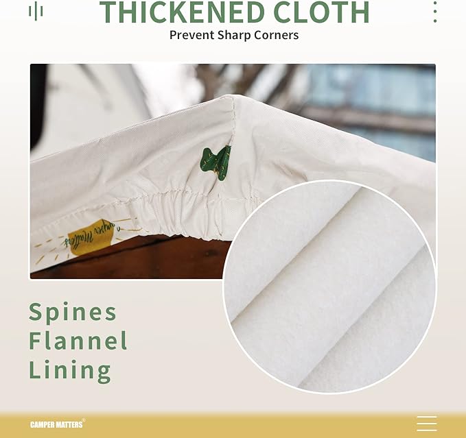 Picnic Table Cover and Bench Covers, Fitted Tablecloth Cover with Elastic Edge, Water and Oil Proof, for Outdoor, Garden, Camping, 72x28 Inch, 3 Pieces Set, Blue & White, Camping Cartoon