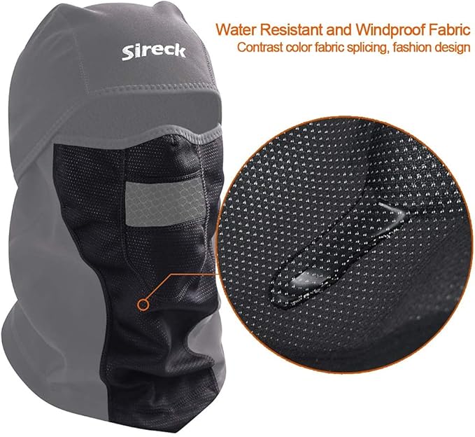 Cold Weather Balaclava Ski Mask, Water Resistant and Windproof Fleece Thermal Face Mask, Cycling Motorcycle Neck Warmer Hood Winter Gear for Men Women
