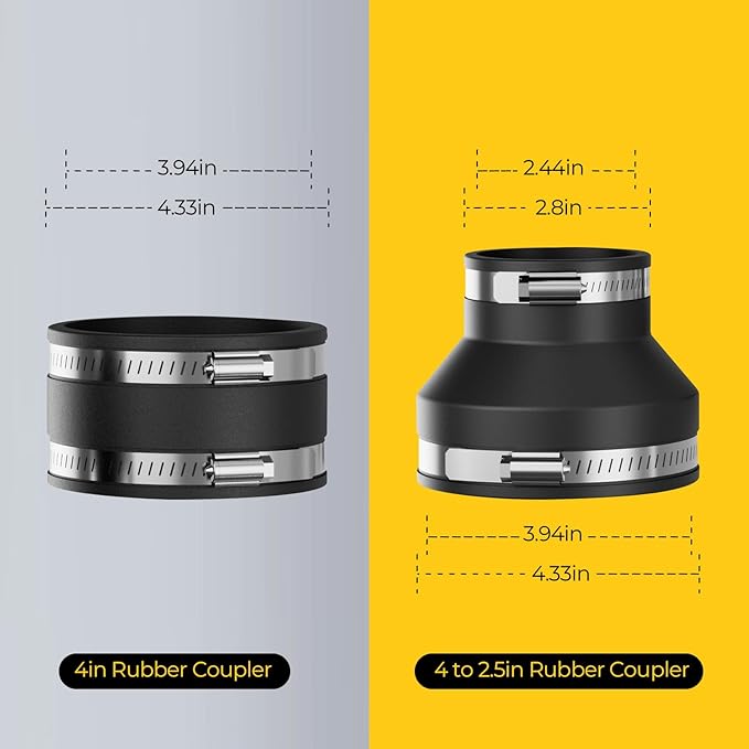 2-1/2 Inch Magnetic With Interlock Dust Collection Kit, Mag Dust Collection Fittings for Dust Collectors, Fast Connect Dust Hose to Machinery Port, Dust Collector/Vacuum Fittings