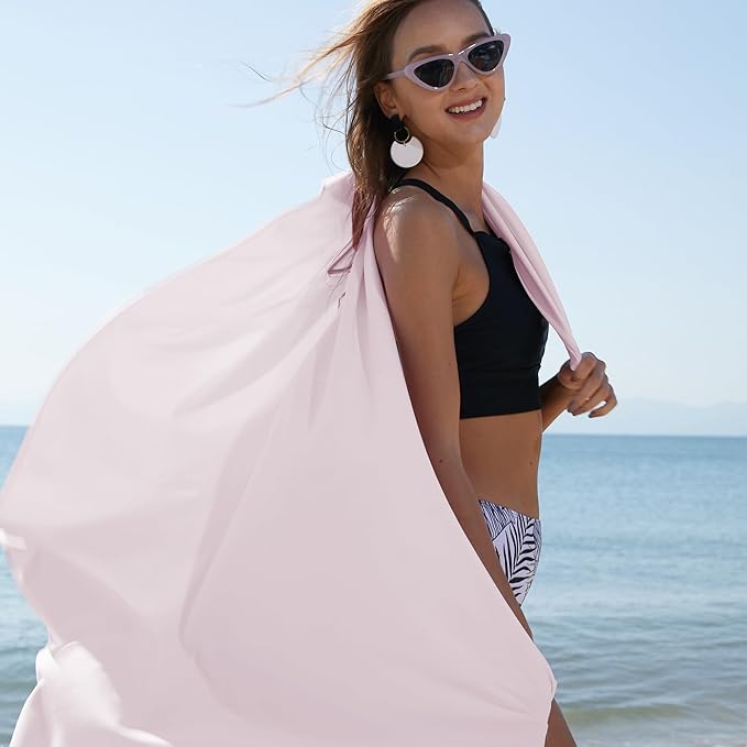 Rainleaf Microfiber Towel Perfect Travel & Gym & Camping Towel. Quick Dry - Super Absorbent - Ultra Compact - Lightweight. Suitable for Trip, Beach, Shower, Backpacking, Pool