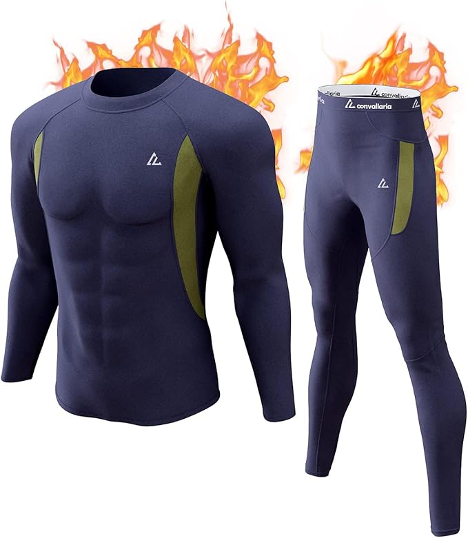 CL convallaria Thermal Underwear Long Johns Set Mens Winter Gift Hunting Gear Sport Base Layer Bottom Top