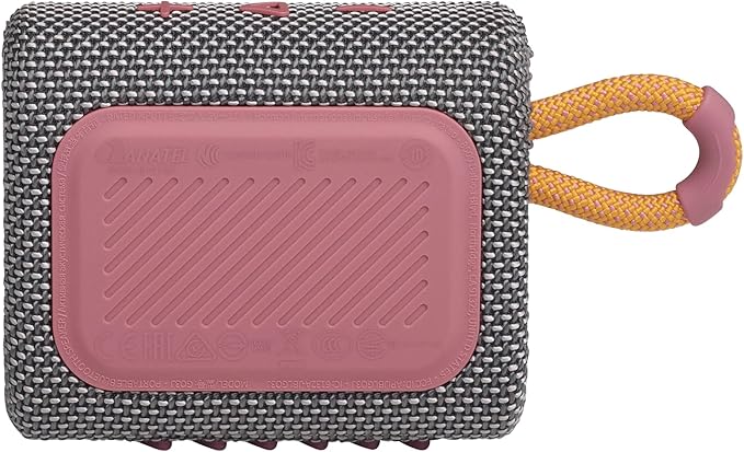 JBL Go 3 - Portable Mini Bluetooth Speaker, big audio and punchy bass, IP67 waterproof and dustproof, 5 hours of playtime, speaker for home, outdoor and travel (Grey)