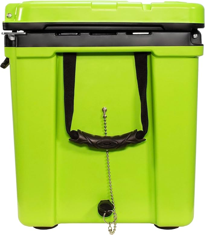 Made in USA Frosted Frog Hyper-Light 54 Quart Hard Cooler Insulated Portable Ice Chest Box for Beach, Beverages, Camping, Fishing, Boat, Barbecue, 30% Lighter Than Rotomolded Coolers