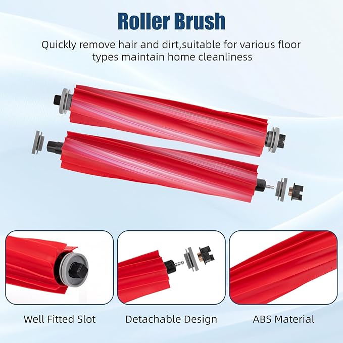 20 Pack Accessories Compatible with Roborock Qrevo S/Qrevo Pro/Qrevo Plus/Qrevo-Maxv Vacuum Robot,Parts Include:Main Brush,Side Brush,Hepa Filter,Mop Cloth,Dust Bag,Cleaning Brush&Screwdrive