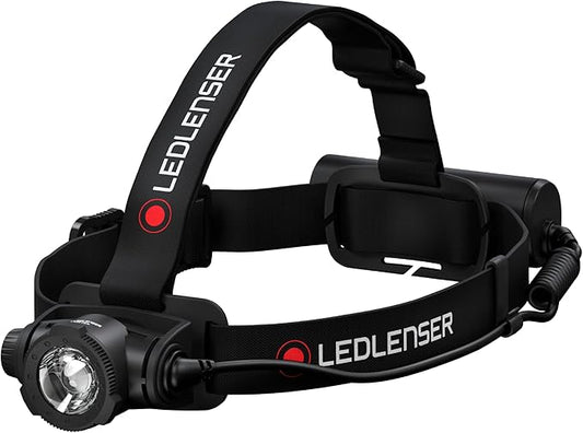 Ledlenser, H7R Core Rechargeable Headlamp, High Power LED, 1000 Lumens, Hands-Free Light for Home, Waterproof, Outdoor, Camping, and Emergency Use, Black