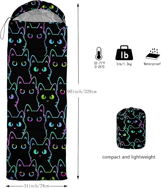 BailiPromise Camping Sleeping Bags,3 Season Warm & Cool Weather,Lightweight,Waterproof Sleeping Bags for Adults & Kids,Traveling,and Outdoors,Camping Gear Equipment