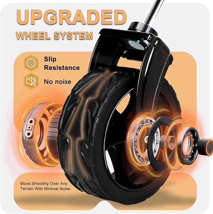 Collapsible Wagon Cart with Wheels, Heavy Duty Foldable Wagon Cart with 230lbs Weight Capacity, Utility Beach Wagons Portable for Outdoor, Grocery, Camping, Shopping, Black