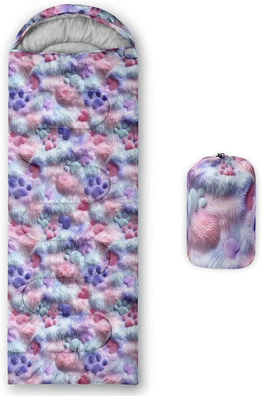 AILONEN Outer Space Astronaut Camping Sleeping Bags,Lightweight & Waterproof,3 Season Warm & Cool Weather,Cartoon Sleeping Bags for Kids,Boys Girls Travelling,Outdoors