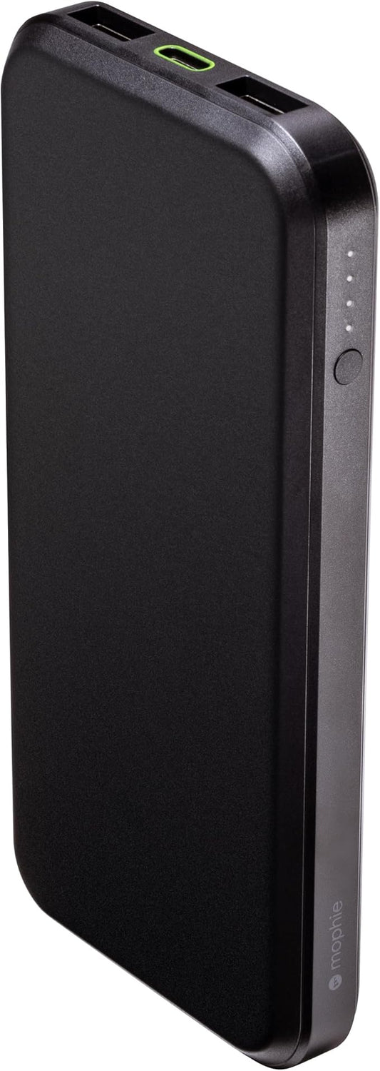 Mophie powerstation prime10 - Slim & Travel Friendly 10000 mAh Power Bank with Power Delivery PD Charging Technology,5V Fast Charging for iPhone,iPad,and More USB-C Input and Output-Black - 1pack