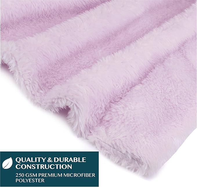 PAVILIA Angel Wrap Hooded Blanket Poncho, Wearable Blanket Throw Wrap Poncho for Women Adult, Cozy Fluffy Sherpa Fleece Shawl Cape with Hood pockets, Warm Gift for Mom Wife, Lavender Purple