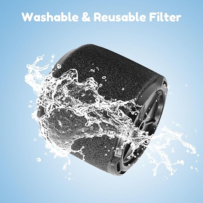 4 Pack VF3700 Filter Compatible with Ridgid Vac 3-4.5 Gallon Vacuum Cleaners, Wet Application Foam Filter Fit WS0301VA WS0400DE WS14045