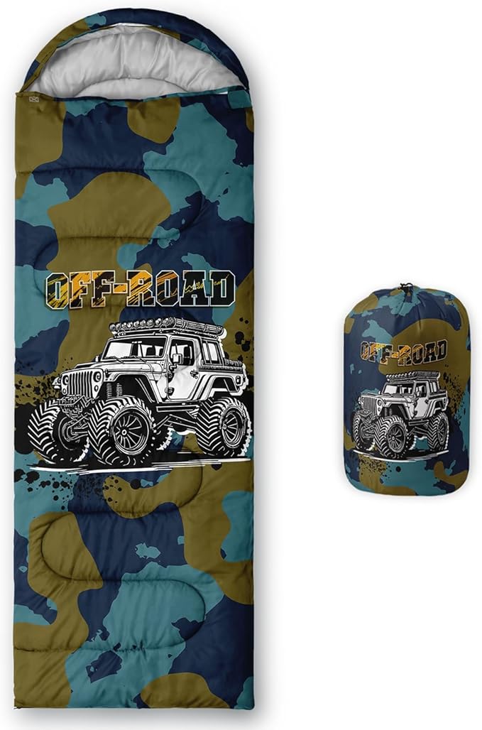 Sleeping Bags for Adults and Kids Backpacking Camping Sleeping Bags for Girls and Boys Lightweight Waterproof Cold/Warm 3-Season