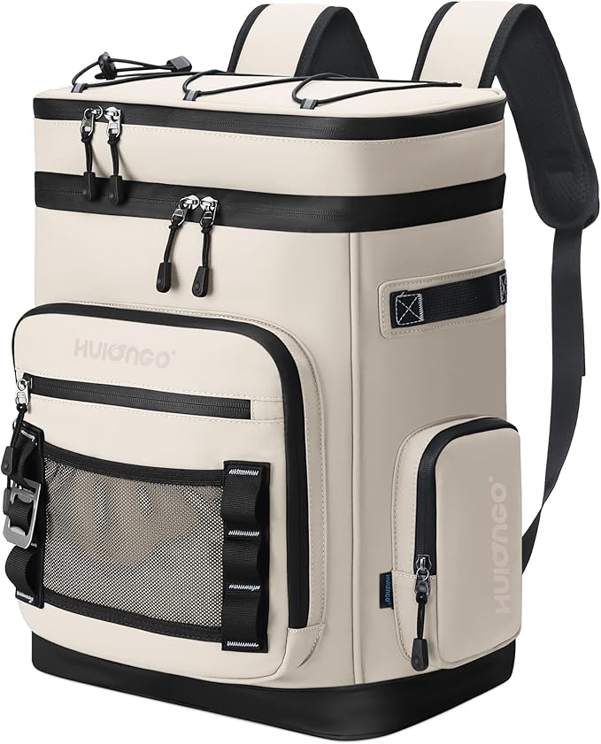 Large Waterproof Insulated Cooler Backpack for Men & Women, Leak Proof Cooler Backpack for Camping, Beach, Fishing, Picnic, Travel, Outdoor, 30L, 48Cans