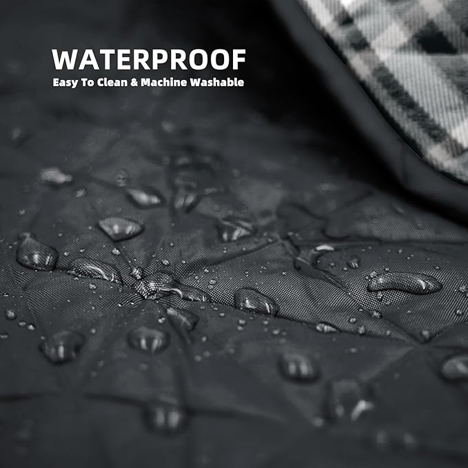 Outdoor Waterproof Blanket, Foldable Fleece Stadium Blanket for Outdoor Sports Event, Camping, Concerts, Car, Pet, Picnics - Windproof, Wearable, Machine Washable 80" x 58"