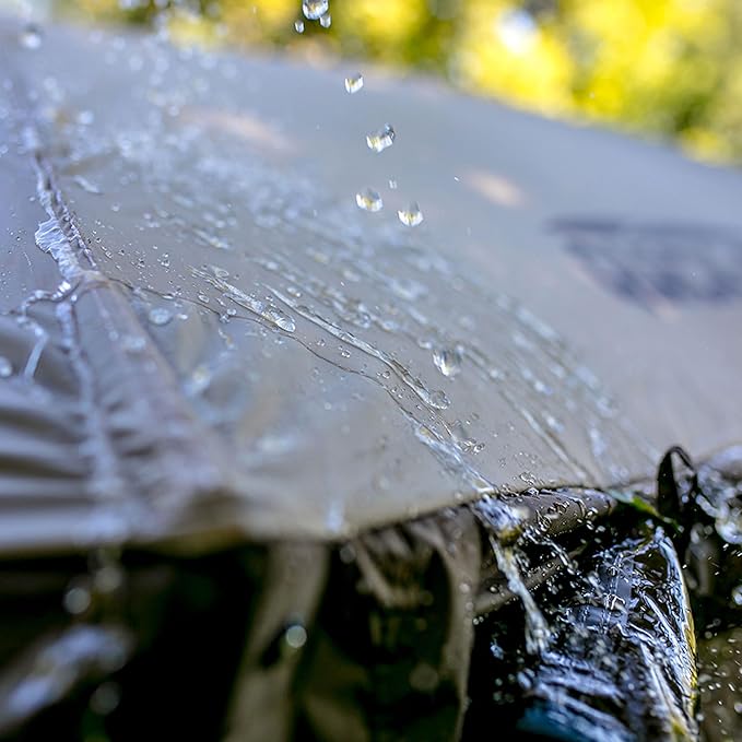 CLAM Pop Up Screen Tent, Outdoor Camping Gazebo Canopy, Venture, 9' x 9', Brown