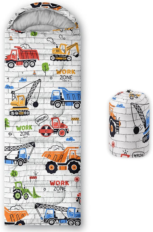 QOOMO Camping Sleeping Bags,3 Season Warm & Cool Weather,Lightweight,Waterproof Sleeping Bags for Adults & Kids,Traveling,and Outdoors,Camping Gear Equipment