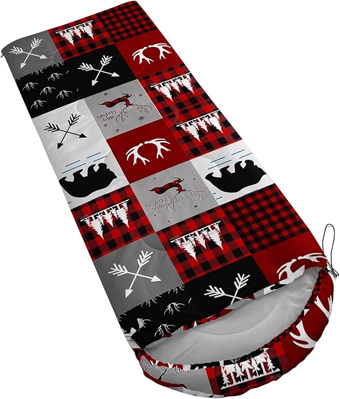 AILONEN Outer Space Astronaut Camping Sleeping Bags,Lightweight & Waterproof,3 Season Warm & Cool Weather,Cartoon Sleeping Bags for Kids,Boys Girls Travelling,Outdoors