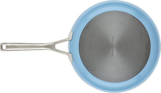 KitchenAid Hard Anodized Ceramic Nonstick Frying Pan/Skillet, 10 Inch, Blue Velvet