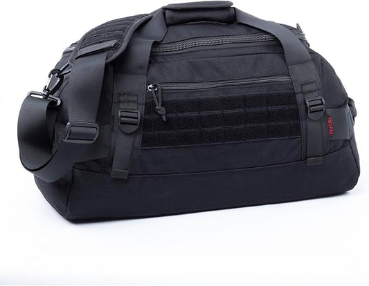 Tactical Duffle Bag MOLLE Gear Bag Carry on Travel Weekend Duffel Bag. Ideal for Hunting, Shooting Range, Law Enforcement, Camping, Travel and Viechle. 35L