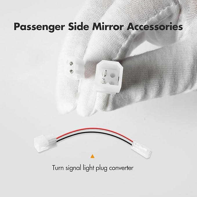 Passenger Side Mirror Replacement for 2014-2017 Chevy Silverado 1500 2500HD 3500HD, 2015 2016 2017 GMC Sierra 1500 2500 HD 3500 HD - Mirror Glass with Turn Signal, Right Heated, GM1325146