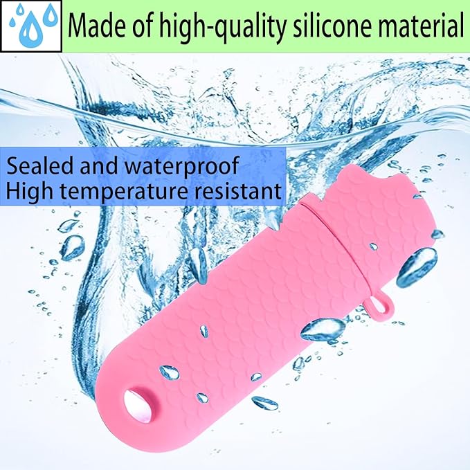 Waterproof Lighter Case Cover Holder for BIC Regular Lighters Sleeve Type J6 Outdoor Survival Multipurpose Seal Lighter Pouchfor Hiking and Camping (Pink, 2)