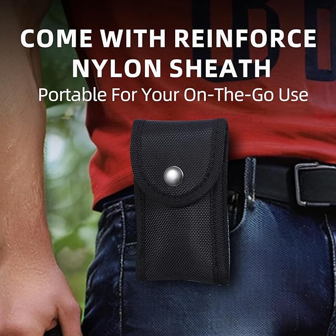 HANSHI Multitool Pliers, 22-in-1 YG10 Tungsten Steel Multi Tool with Scissors,Replaceable Wire Cutters, Flint, Window Breaker, Back Clip,Ideal for Camping, Survival and Gift(Blue)