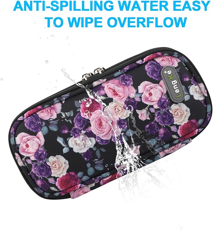 YOUSHARES Insulin Cooler Travel Case - Travel Ice Pack for Diabetic Organize Supplies Diabetes Bags Insulated Cooling Bag (Rose)