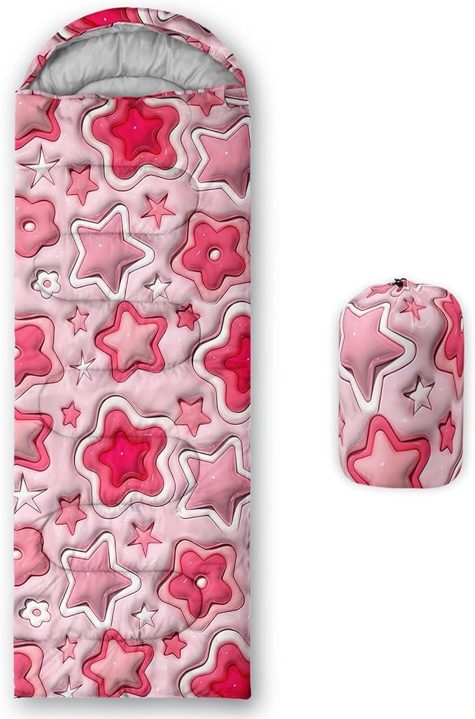 Print sleeping bag,sleeping bags,Outdoor Camping Sleeping Bag，Suitable For Children Boys And Girls Portable,Waterproof,Compact And Lightweight,Great For Outdoor Camping,Backpacking And Hiking