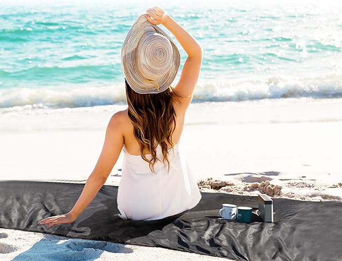 REDCAMP Ultralight Tent Footprint, PU 2000 Waterproof Camping Tent Tarp with Drawstring Carrying Bag for Ground Camping Hiking (55"x87" UL Black)