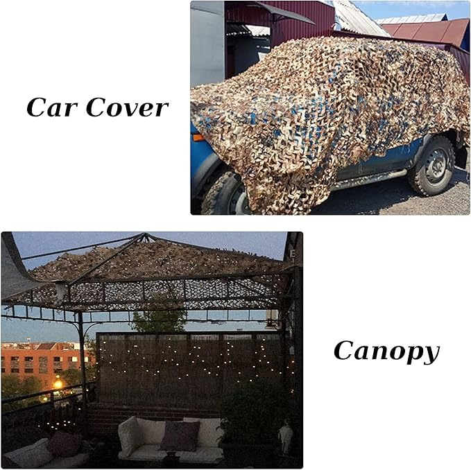 Camo Netting Camouflage Netting 20x20 10x20 10x10 Bulk Roll Burlap Camo Tarp Sunshade Net for Hunting Blind Dinosaur Birthday Jungle MilitaryTheme Party Decoration Camping Shooting