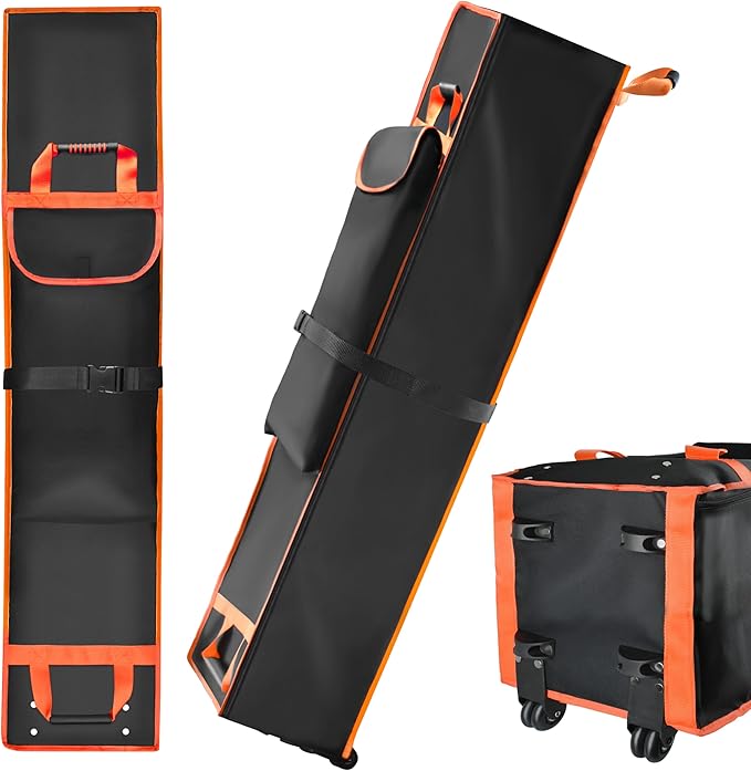 10 x 10 x 62in Canopy Bag Replacement for 10 x 10 Pop Up Canopy Tent with Roller Wheels - Canopy Carrying Bag with Handles - Pop Up Canopy Replacement Parts - 600D Waterproof Oxford Fabric