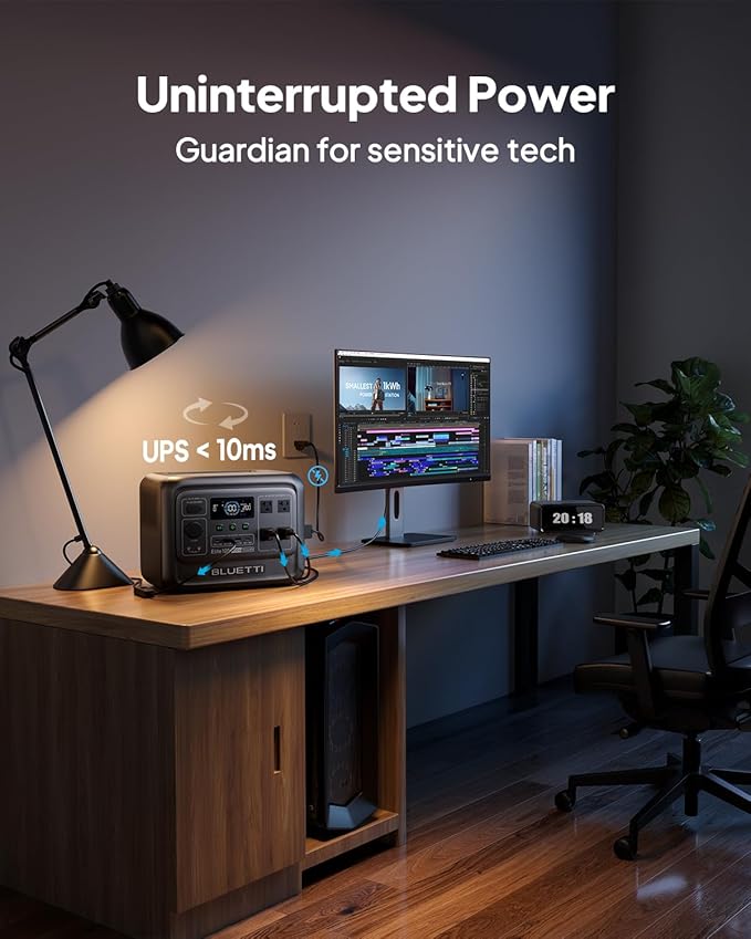 BLUETTI Elite 100 V2 Portable Power Station with 100W Solar Panel (ships separately), 1024Wh Solar Generator w/ 4 1800W AC Outlets, for Camping, Emergencies, Backup Power (2025 New)